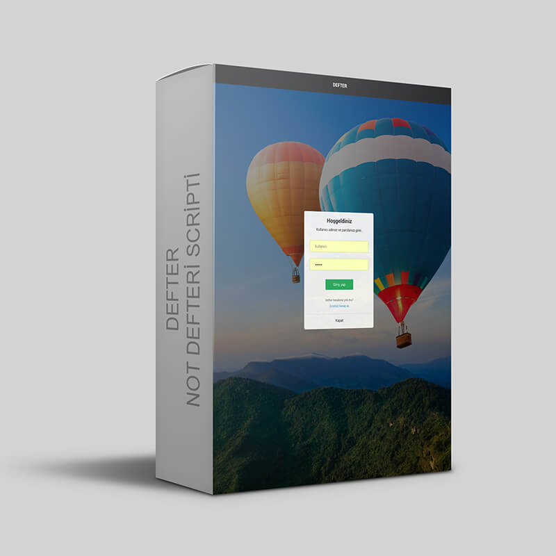 Ücretsiz not defteri scripti