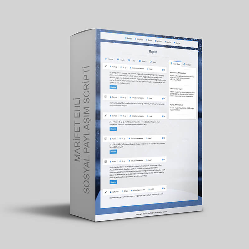 Ücretsiz sosyal medya scripti