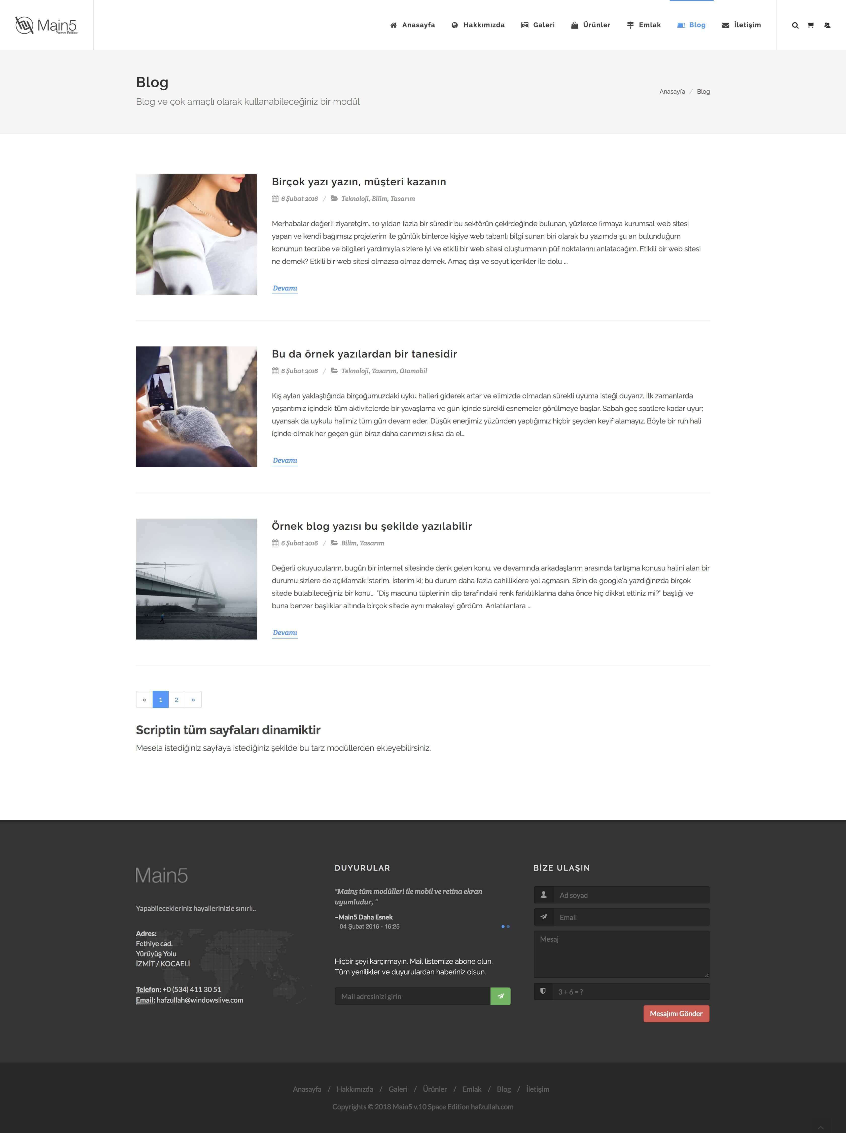 Türkçe Cms İçerik Yönetim Scripti (Main5 Firma Scripti) Resimleri 6