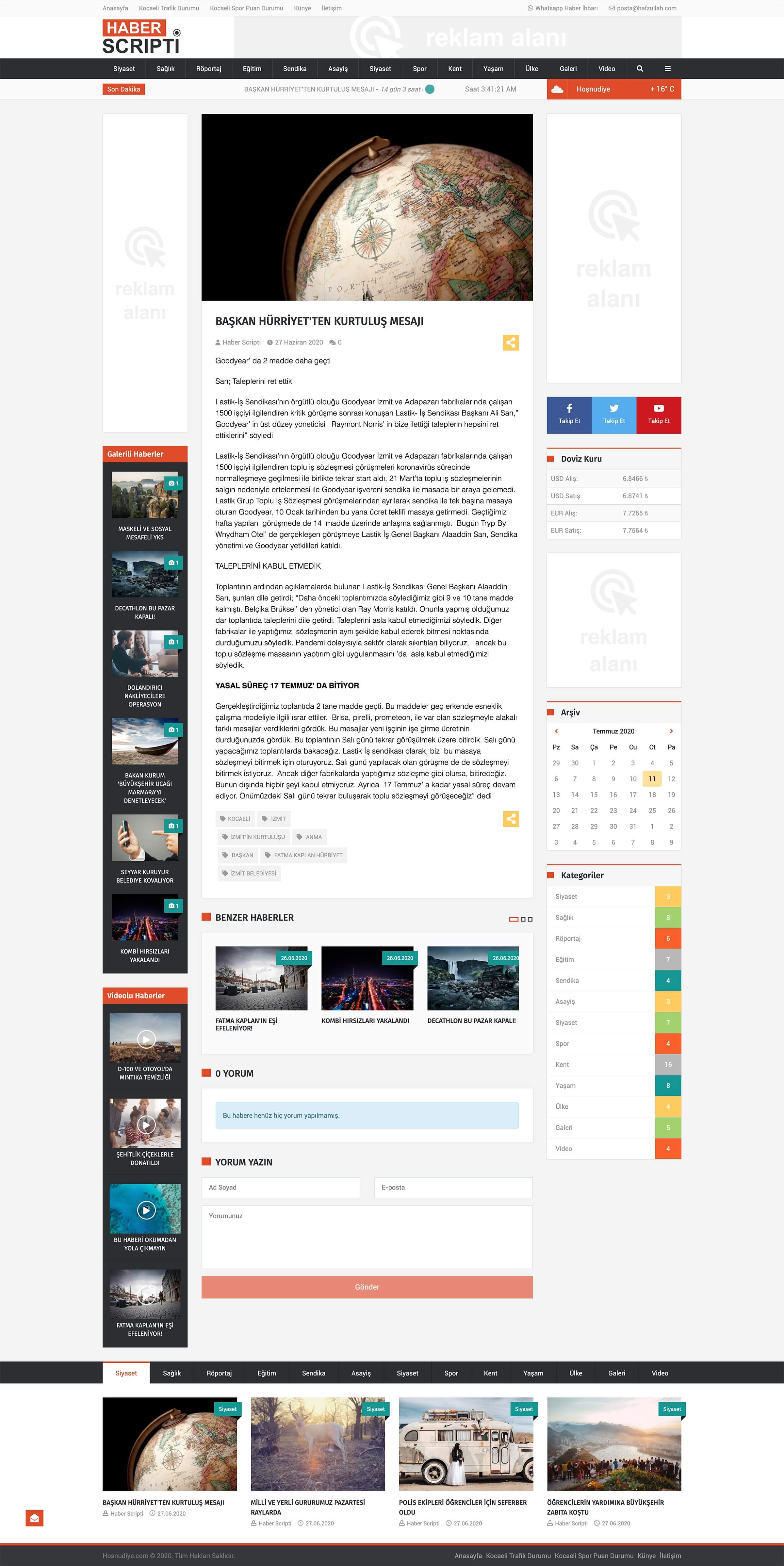 Haber Sitesi Scripti (Haber Yazılımı) Resimleri 2