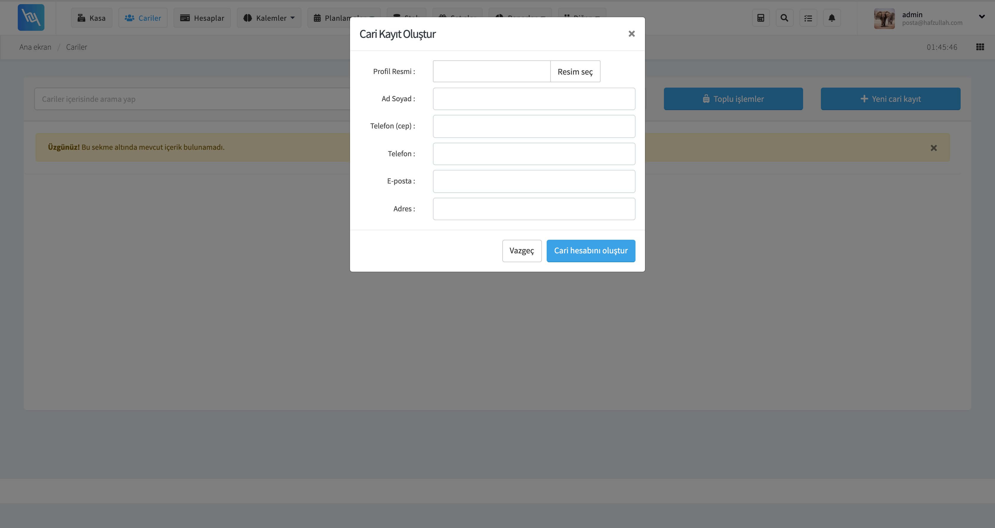 Cari, Ürün Ve Stok Takip Programı Resimleri 3